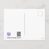 Twee Jonge Long-Ear Uilen DIY Briefkaart (Achterkant)