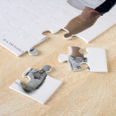 Twee jonge mannen die lacrossen spelen legpuzzel (Zijkant)