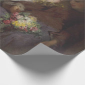 Twee jonge meisjes die naar huis terugkeren cadeaupapier (Hoek)