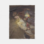 Twee jonge meisjes die naar huis terugkeren fleece deken (Voorkant)