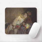 Twee jonge meisjes die naar huis terugkeren muismat (Met muis)