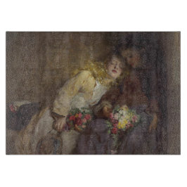 Twee jonge meisjes die naar huis terugkeren snijplank