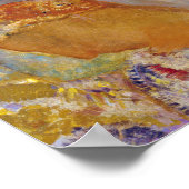 Twee jonge meisjes onder Flowers, Redon Poster (Hoek)