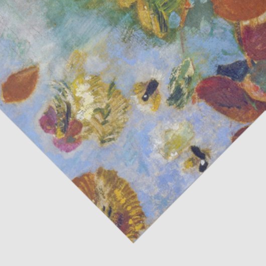 Twee jonge meisjes onder Flowers, Redon Tissuepapier (Detail)