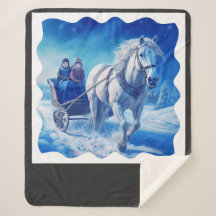 Twee jonge meisjes op een besneeuwde slee rijden