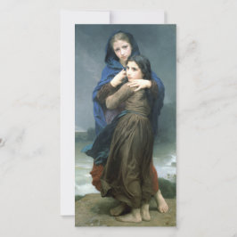 Twee jonge meisjes ver van huis (door W.A. Bouguer Kaart