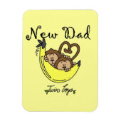 Twee jongens apen Nieuwe pap cadeaus Magneet (Verticaal)