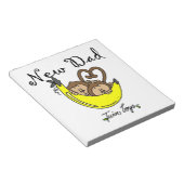 Twee jongens apen Nieuwe pap cadeaus Notitieblok (Schuin)