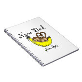 Twee jongens apen Nieuwe pap cadeaus Notitieboek (Rechterzijde)