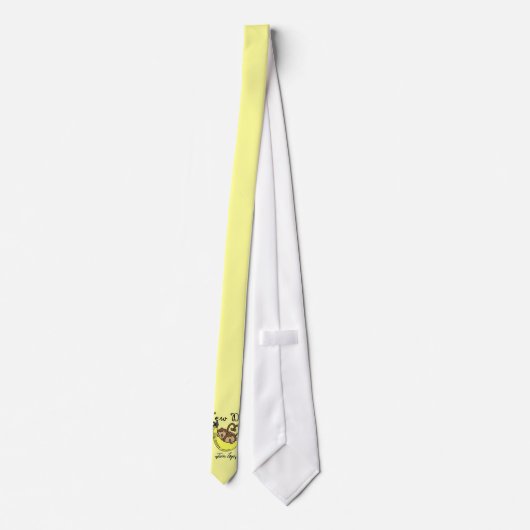 Twee jongens apen Nieuwe pap cadeaus Stropdas (Achterkant)