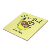 Twee jongens apen Nieuwe pap cadeaus Tegeltje (Zijkant)