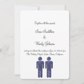 Twee jongens bruiloft kaart (Voorkant)