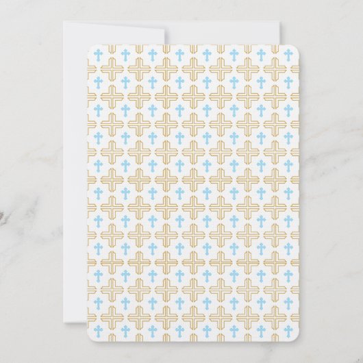 Twee jongens eerste communiqué kaart (Achterkant)