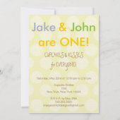 Twee jongens eerste uitnodiging op verjaardag (Achterkant)