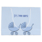 twee jongens : polka dots groot cadeauzakje (Achterkant)