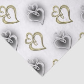 twee juwelen bruiloft elegant feestweefsel tissuepapier (Detail)