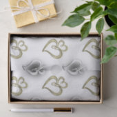 twee juwelen bruiloft elegant feestweefsel tissuepapier (Geschenk)