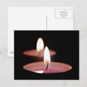 Twee kaarsen briefkaart (Voorkant / Achterkant)