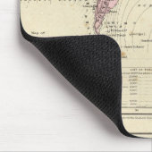 Twee kaarten van de wereld muismat (Hoek)