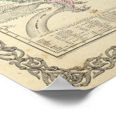 Twee kaarten van de wereld poster (Hoek)