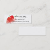 Twee kaarten voor Cherries Mini Visitekaartje (Voorkant / Achterkant)