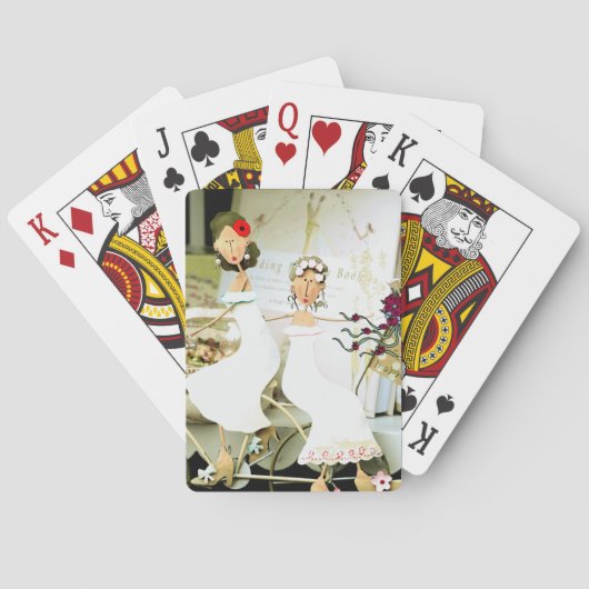 Twee kaarten voor het spelen van bruggen (Achterkant)