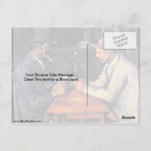 twee kaartspelers van Paul Cezanne Briefkaart (Achterkant)