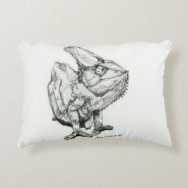 Twee kameleons, Derpy en Sleepy, dubbelzijdig Decoratief Kussen