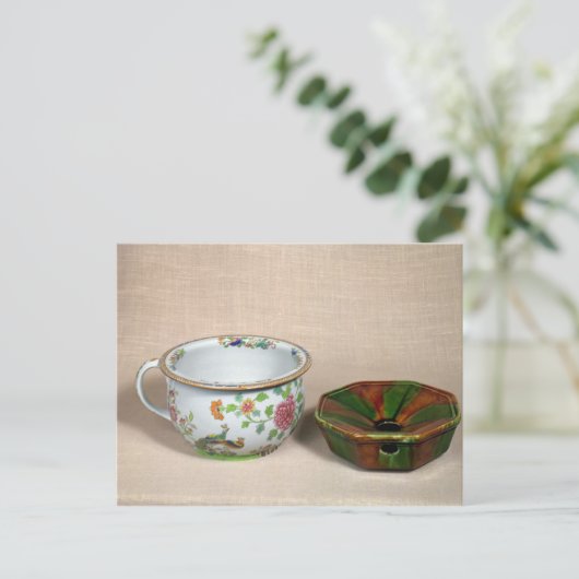 Twee kamerpotten briefkaart (Staand voorkant)