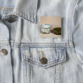 Twee kamerpotten vierkante button 5,1 cm (In situ)