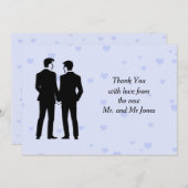 Twee kamers bedankkaart (Voorkant / Achterkant)