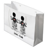 Twee kamers Biker Motorfiets Bruiloft Groot Cadeauzakje (Voorkant Gekanteld)