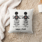 Twee kamers Biker Motorfiets Bruiloft Kussen (Deken)