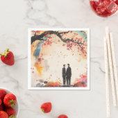 Twee kamers Bruiloft Digitale Kunst Servet (Insitu)