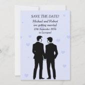 Twee kamers Flat Save The Date Kaart (Voorkant)