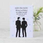 Twee kamers Flat Save The Date Kaart (Staand voorkant)