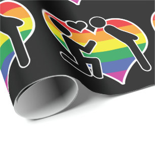 Twee kamers het voorstel cadeaupapier