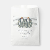 Twee kamers in suites gepersonaliseerde homohuweli bedankzakje (Voorkant)