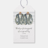 Twee kamers in suites gepersonaliseerde homohuweli cadeaulabel (Voorkant)