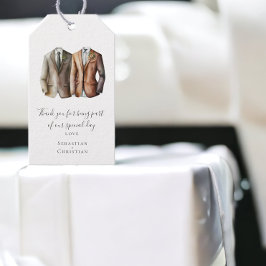 Twee kamers in suites gepersonaliseerde homohuweli cadeaulabel