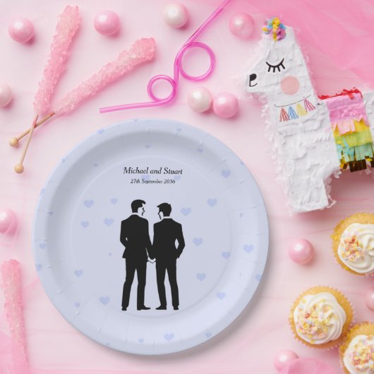 Twee kamers papieren bordje (Feest)