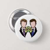 Twee kamers ronde button 5,7 cm (Voorkant /achterkant)
