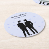 Twee kamers ronde kartonnen onderzetter (Gebogen)