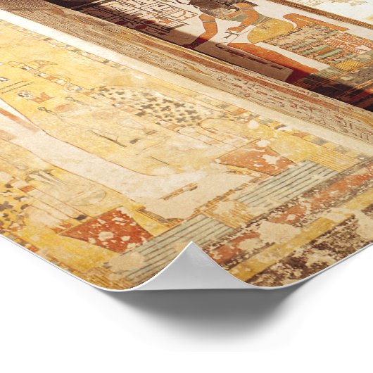 Twee kamers van de Tomb van Nefertari Poster (Hoek)