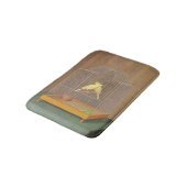 Twee kanaries in een kooi (door Antonio Donghi) Badmat (Gekanteld)