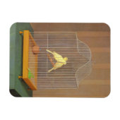 Twee kanaries in een kooi (door Antonio Donghi) Magneet (Horizontaal)