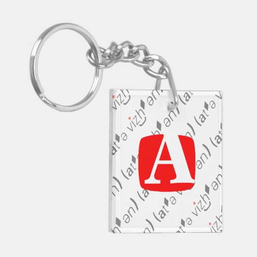 Twee kanten aan elke sleutel... sleutelhanger (Voorkant Links)