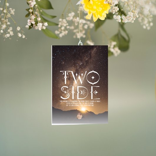 Twee kanten feestdagenkaart