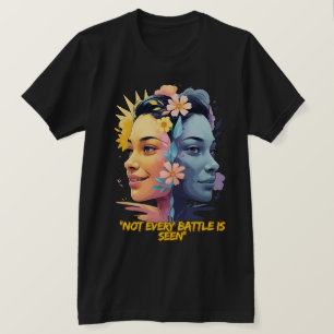 Twee kanten van de geest - niet elke strijd wordt t-shirt