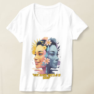 Twee kanten van de geest - niet elke strijd wordt  t-shirt